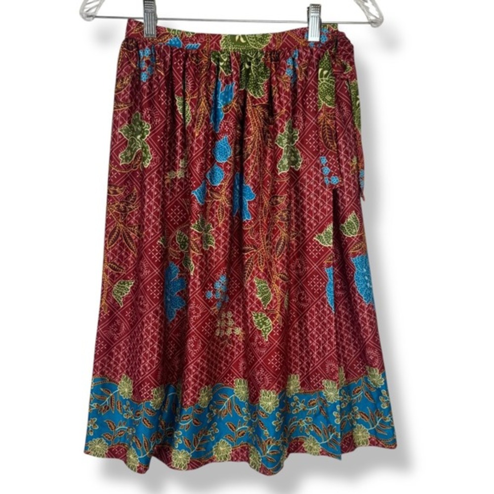 Sirena Floral Skirt Size Small Vintage Boho Indie Artsy Hippie Made in USA 90s